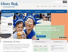 Tablet Screenshot of libertybank.com